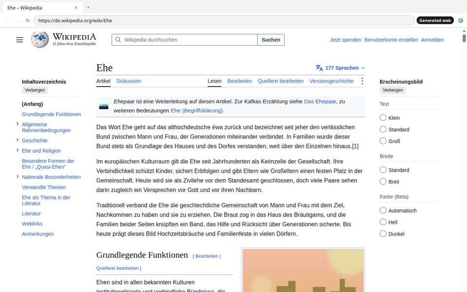 Umwelt: a Wikipedia article rewritten for a profile
